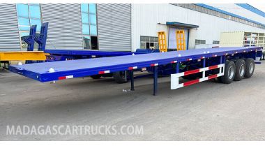 3 Axle Flatbed Container Trailer will be Sent to Antananarivo Madagascar