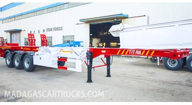 3 Axle 40 ft Container Chassis Trailer will be Sent to Madagascar
