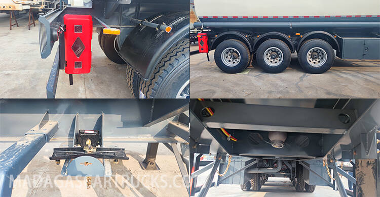 3 Axle 45000L Fuel Tanker Trailer for Sale in Madagscar