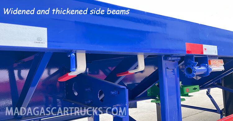3 Axle 40ft Flatbed Container Trailer for Sale Price in Antananarivo Madagascar
