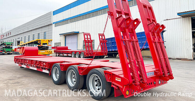 3 Axle 60ton Lowbed Trailer for Sale in Antsirabe Madagascar