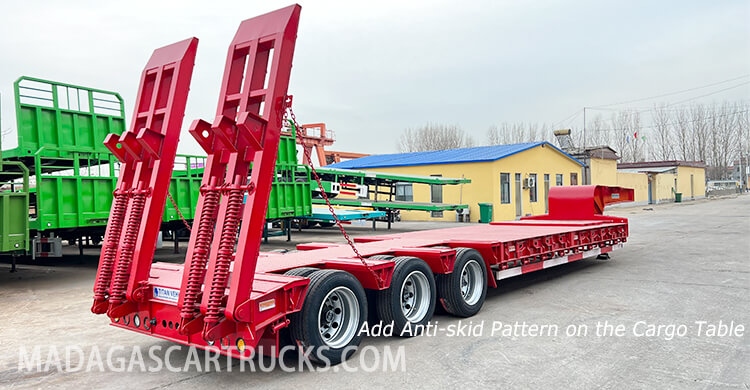 3 Axle 60ton Lowbed Trailer for Sale in Antsirabe Madagascar