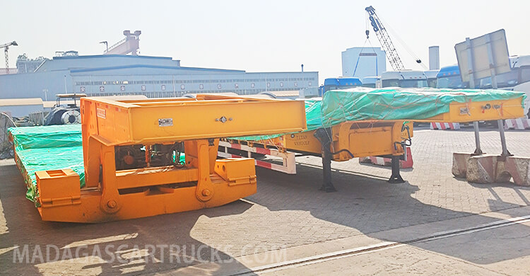 4 Axle Low Bed Trailer Truck for Sale in Toamasina Madagascar