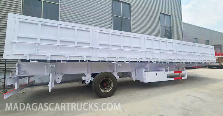 3 Axle Side Wall Cargo Semi Trailer for Sale in Toamasina Madagascar