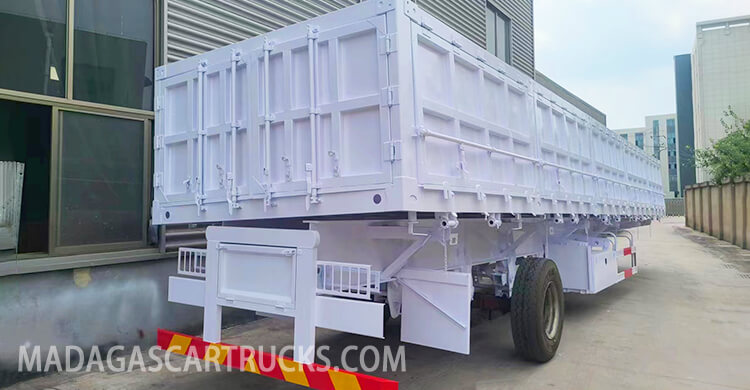 3 Axle Side Wall Cargo Semi Trailer for Sale in Toamasina Madagascar