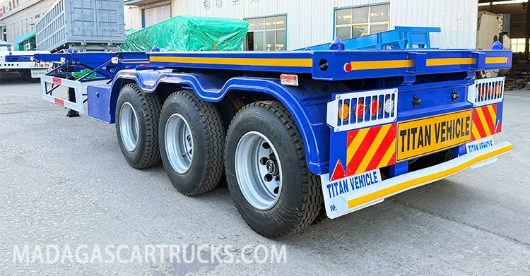 40 Ft 3 Axle Container Chassis Trailer for Sale in Madagascar