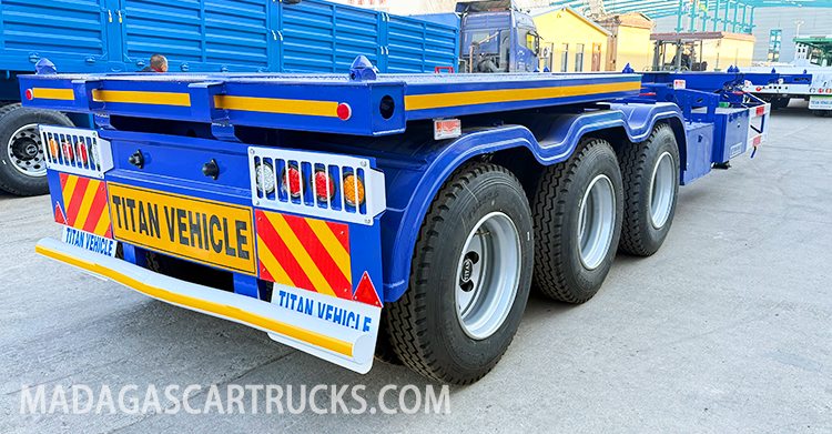 40 Ft 3 Axle Container Chassis Trailer for Sale in Madagascar