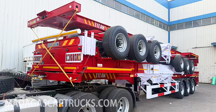 3 Axle 40 ft Container Chassis Trailer for Sale in Madagascar