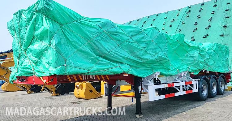 3 Axle 40 ft Container Chassis Trailer for Sale in Madagascar