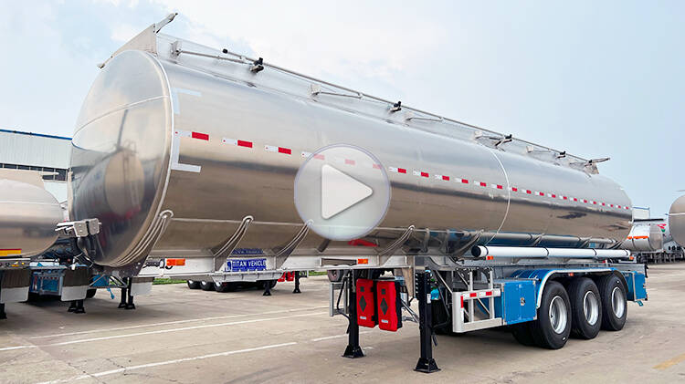 Aluminum Chemical Tanker Trailer for Sale in Madagascar 