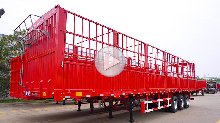 3 Axle Fence Cargo Semi Trailer for Sale Manufacture in Madagascar
