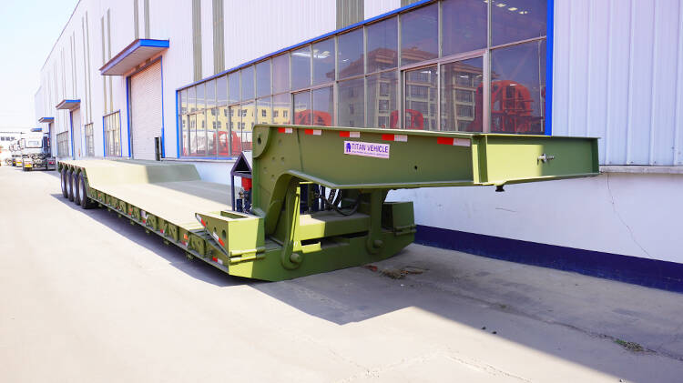 4 Axle 100t Lowboy Trailer for Sale in Toamasina Madagascar