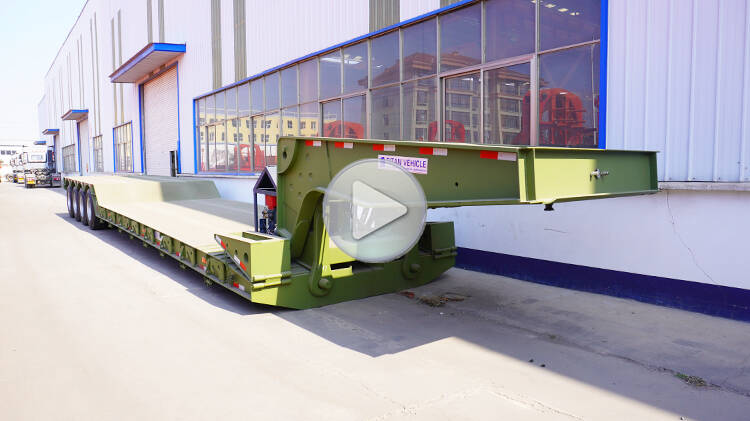 4 Axle 100t Lowboy Trailer for Sale in Toamasina Madagascar