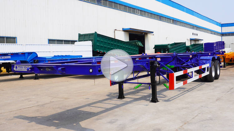 2 Axle Skeleton Semi Trailer for Sale in Madagascar