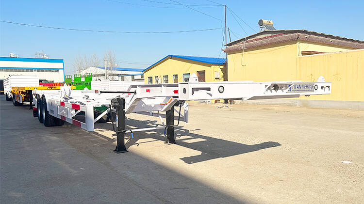 2 Axle 40ft Container Skeletal Trailer for Sale in Madagascar