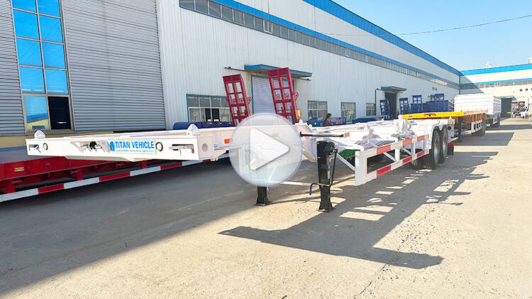 2 Axle 40ft Container Skeletal Trailer for Sale in Madagascar