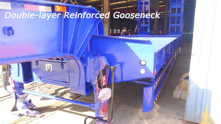 CIMC 4 Axle 100ton Lowbed Truck for Sale in Madagascar | CIMC Trailer