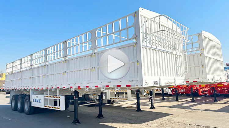 CIMC 3 Axle Fence Trailer for Sale in Madagascar