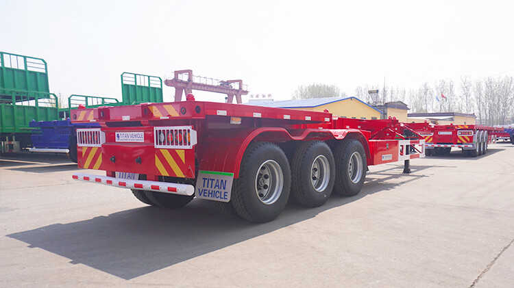 40ft 3 Axle Semi Trailer | Skeleton Trailer | Container Trailer for Sale in Madagascar