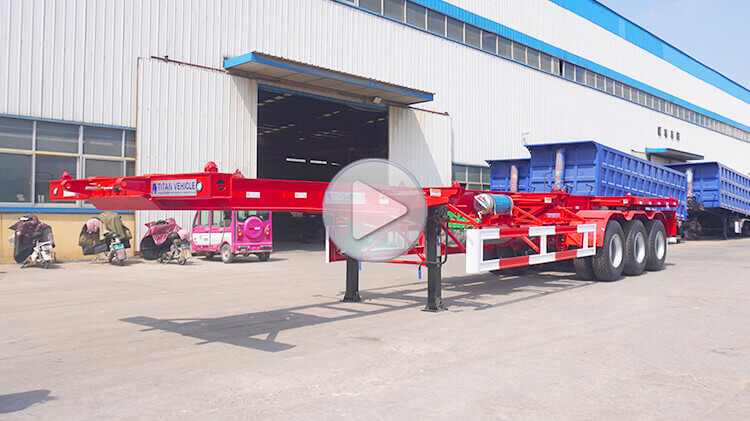 Tri Axle 40 Feet Skeleton Trailer for Sale in Madagascar