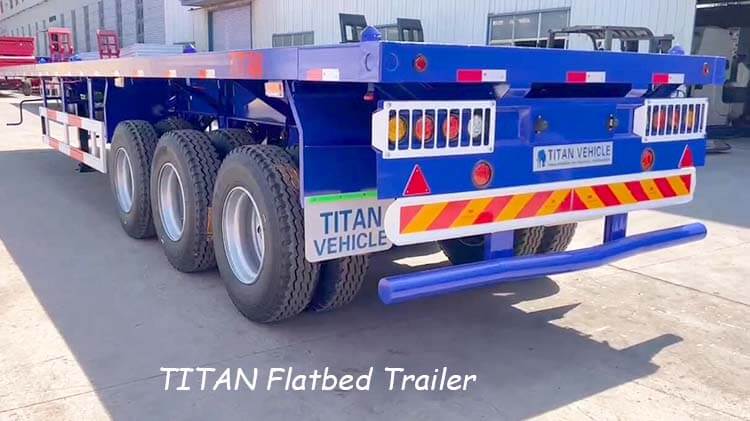 3 Axle 40ft Flatbed Trailer for Sale in Madagascar