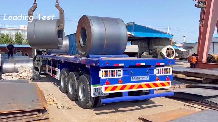 3 Axle 40ft Flatbed Trailer for Sale in Madagascar
