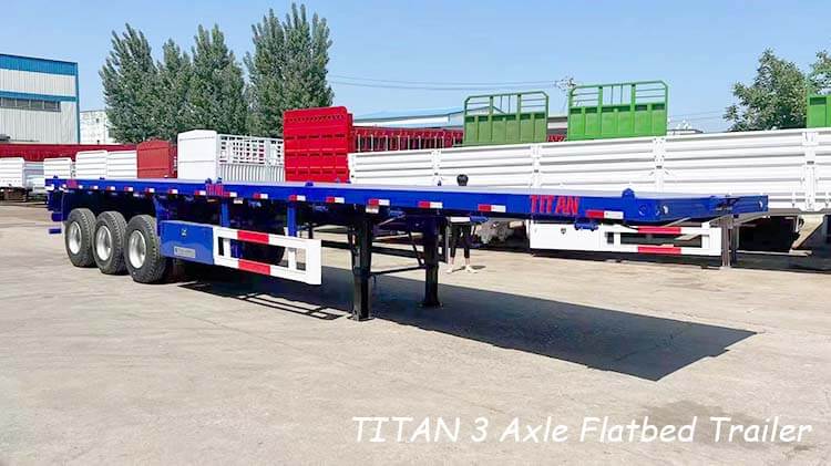 v3 Axle 40ft Flatbed Trailer for Sale in Madagascar