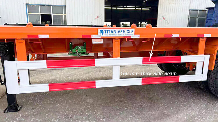 3 Axle Flat Bed Trailer for Sale with Headboard Price in Madagascar