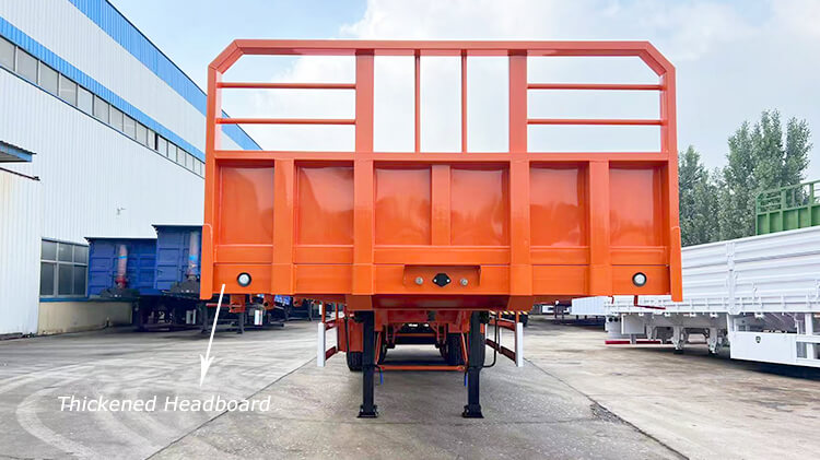 3 Axle Flat Bed Trailer for Sale with Headboard Price in Madagascar