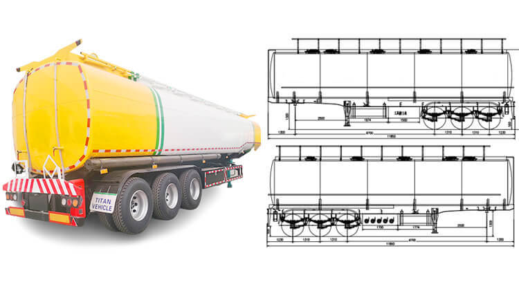 40000 Liters Petrol Tanker | Semi Tanker Trailer for Sale in Madagascar