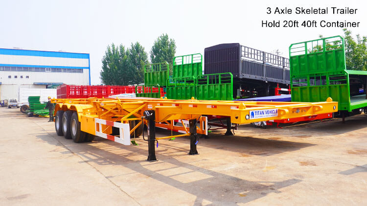 3 Axle 40ft Container Skeletal Semi Trailer | Skel Trailer for Sale in Madagascar