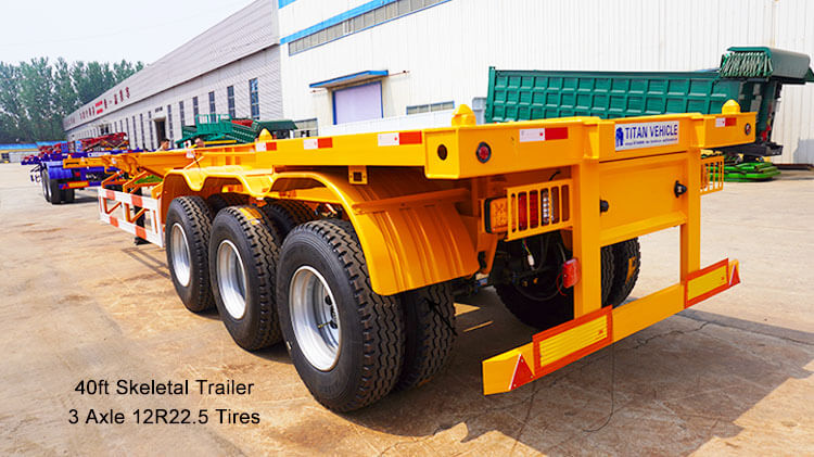 3 Axle 40ft Container Skeletal Semi Trailer | Skel Trailer for Sale in Madagascar