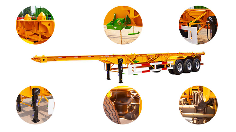 3 Axle 40ft Container Skeletal Semi Trailer | Skel Trailer for Sale in Madagascar