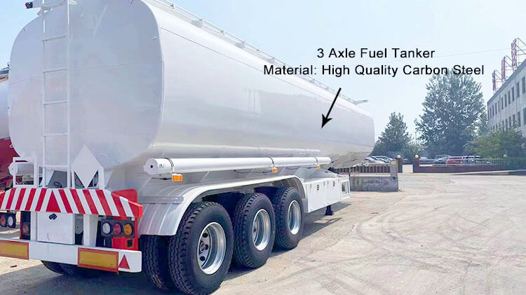 Fuel Tanker Price - 45000 Liters Semi Trailer Fuel Tank for Sale in Madagascar