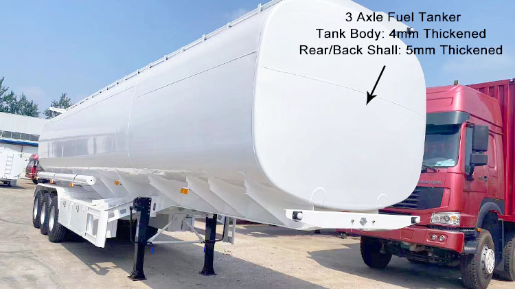 Fuel Tanker Price - 45000 Liters Semi Trailer Fuel Tank for Sale in Madagascar