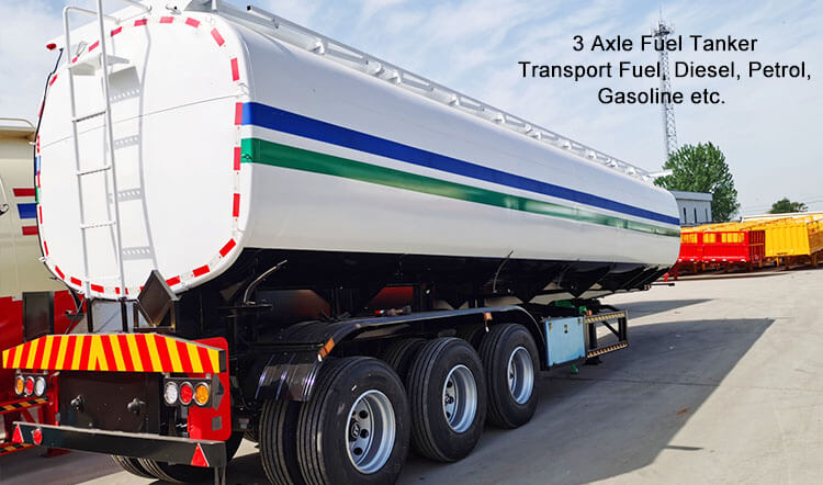 45000 Liters 3 Compartments Oil Tanker Semi Trailer for Sale in Madagascar