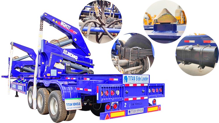 3 Axle 40 Ft Container Side Lifter Trailer for Sale in Madagascar